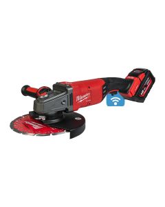 Milwaukee M18 ONEFLAG230XPDB-122C - 18V accu haakse slijpmachine 230 mm -  - geremd - peddelschakelaar. 1 x 12.0 Ah