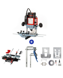Mafell LO65 Bovenfrees + Zwaluwstaartfeesmal + Adapter voor Frezen + Snelspanklemmen