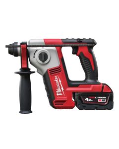 Milwaukee M18 BH-402C - 18V accu boorhamer 16 mm SDS-plus compact - 2 standen + 2 x 4.0 Ah accu's