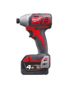 Milwaukee M18 BID-402C - 18V accu slagschroevendraaier compact + 2 x 4.0 Ah accu's