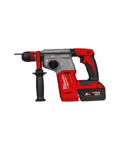 Milwaukee M18 BLHX-502X - 18V accu boorhamer 26 mm SDS-plus koolborstelloos - 4-standen- FIXTEC™ + 2 x 5.0 Ah accu's