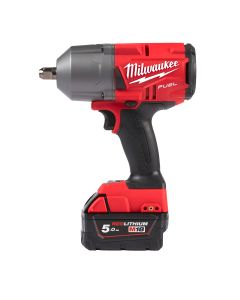 Milwaukee M18 FHIWP12-502X - 18V accu slagmoersleutel 1/2″ high trq met verende borgpen + 2 x 5.0 Ah accu's