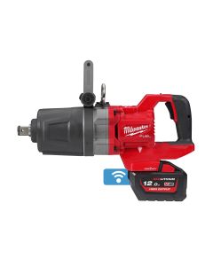 Milwaukee M18 ONEFHIWF1DS-121C - 18V accu slagmoersleutel 1″ high trq  met D-greep en frictiering + 1 x 12.0 Ah accu