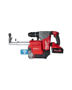 Milwaukee M18 ONEFHPX DEL-552C - 18V accu boorhamer 32 mm SDS-plus  - 4-standen - FIXTEC™ + 2 x 5.5 Ah accu's met stofafzuiging