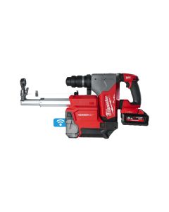 Milwaukee M18 ONEFHX DEL-552C - 18V accu boorhamer 26 mm SDS-plus  - 4-standen - FIXTEC™ + 2 x 5.5 Ah accu's met stofafzuiging