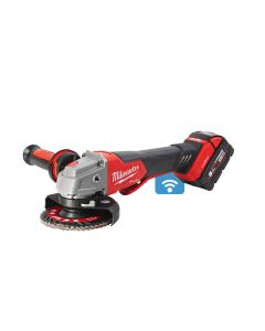 Milwaukee M18 ONEFSAG125XPDB-502X - 18V accu haakse slijpmachine 125 mm - geremd - peddelschakelaar + 2 x 5.0 Ah accu's