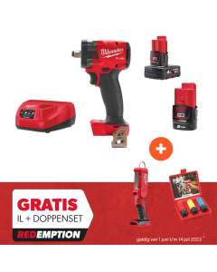 Milwaukee - M12 FIWF12-422X - M12 FUEL™ subcompacte ½″ slagmoersleutel - Redemption Deal