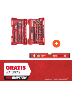 Milwaukee - Doppenset 1/4” FOUR FLAT™ incl. Shockwave™ bits (38-delig)  - Redemption Deal