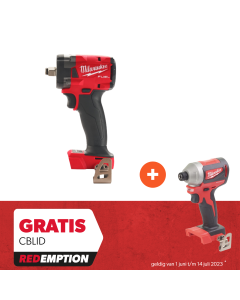 Milwaukee - M18 FIW2F12-0X - M18 FUEL™ compacte ½″ slagmoersleutel met frictiering - Redemption Deal