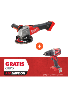 Milwaukee - M18 FSAG125X-0X  - M18 FUEL™ 125 mm haakse slijper met schuifschakelaar - Redemption Deal