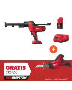 Milwaukee - M12 PCG/310C-201B - M12™ subcompactkit-/lijmpistool met 310 ml patroonhouder - Redemption Deal