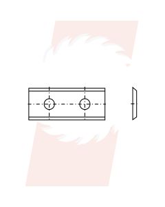 Wisselmes 100x13x2,2mm 35° Z=2 - voordelig