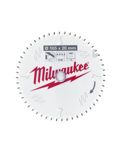 Milwaukee - Cirkelzaagblad alu/kunstof/non-ferro 165 x 20 x 1,6 ATB 52T