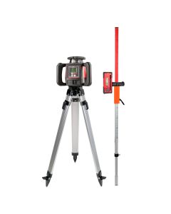Levelfix - 860HVS Bouwlaser - Allround Digitale Rotatie Laser met Dubbel Afschot - Auto Uitlijning - Rood + Statief 1.8M + Meetbaak