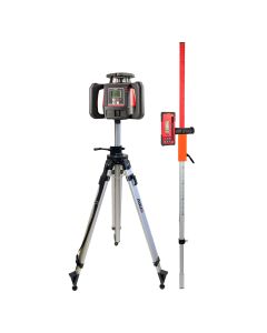 Levelfix - 860HVS Bouwlaser - Allround Digitale Rotatie Laser met Dubbel Afschot - Auto Uitlijning - Rood + Statief 2.7M + Meetbaak