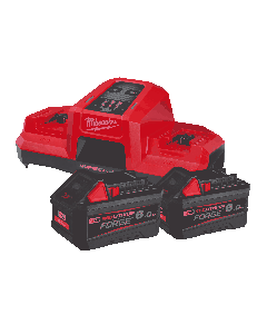 Milwaukee M18 FORGENRG-602DBSC - Dual bay super lader + Accu's
