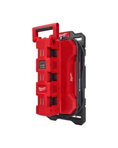 Milwaukee M18 MPC6 - Mobiele PACKOUT™ 6 Bay Snellader