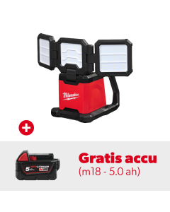 Milwaukee M18 MDTL - 4.500 Lumen werklamp + Gratis accu