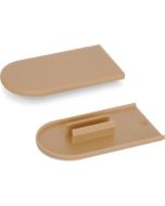 Lamello Cabineo Afdekkappen kunststof bruinbeige 2000 stuks