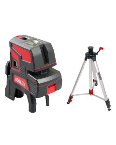 Levelfix - CPL206G - kruis- en puntlaser met 5 punten - groen + statief 1.5M