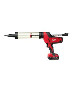Milwaukee C18 PCG/400T-201B - 18V accu kit-/lijmpistool Heavy Duty met 400 ml worsthouder transparant + 1 x 2.0 Ah accu