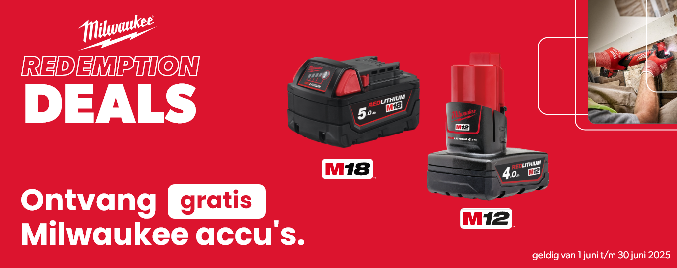 Gratis Milwaukee accu