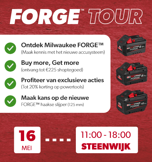Milwaukee forge tour 2025 - werkplaatstechniek