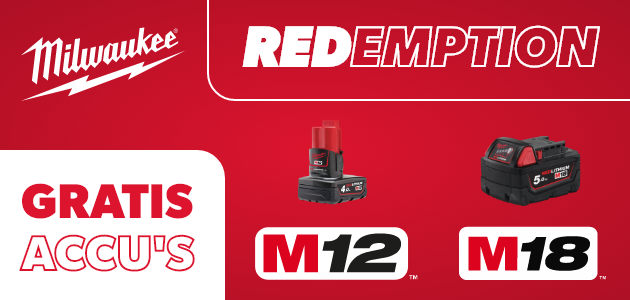 Milwaukee Redemption Gratis accu